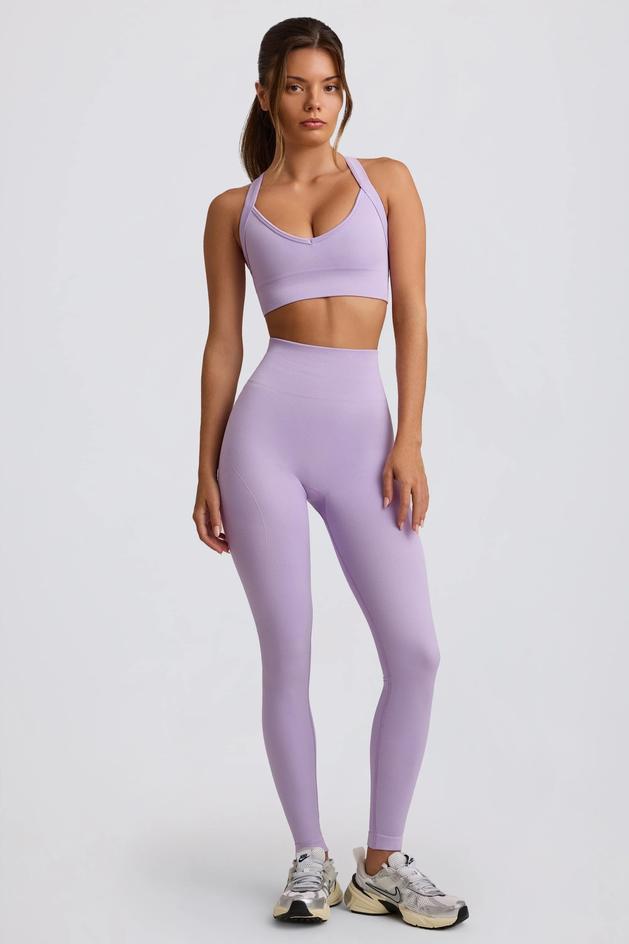 Dependable Super Sculpt Seamless High-Waist Leggings in Lavender Clean