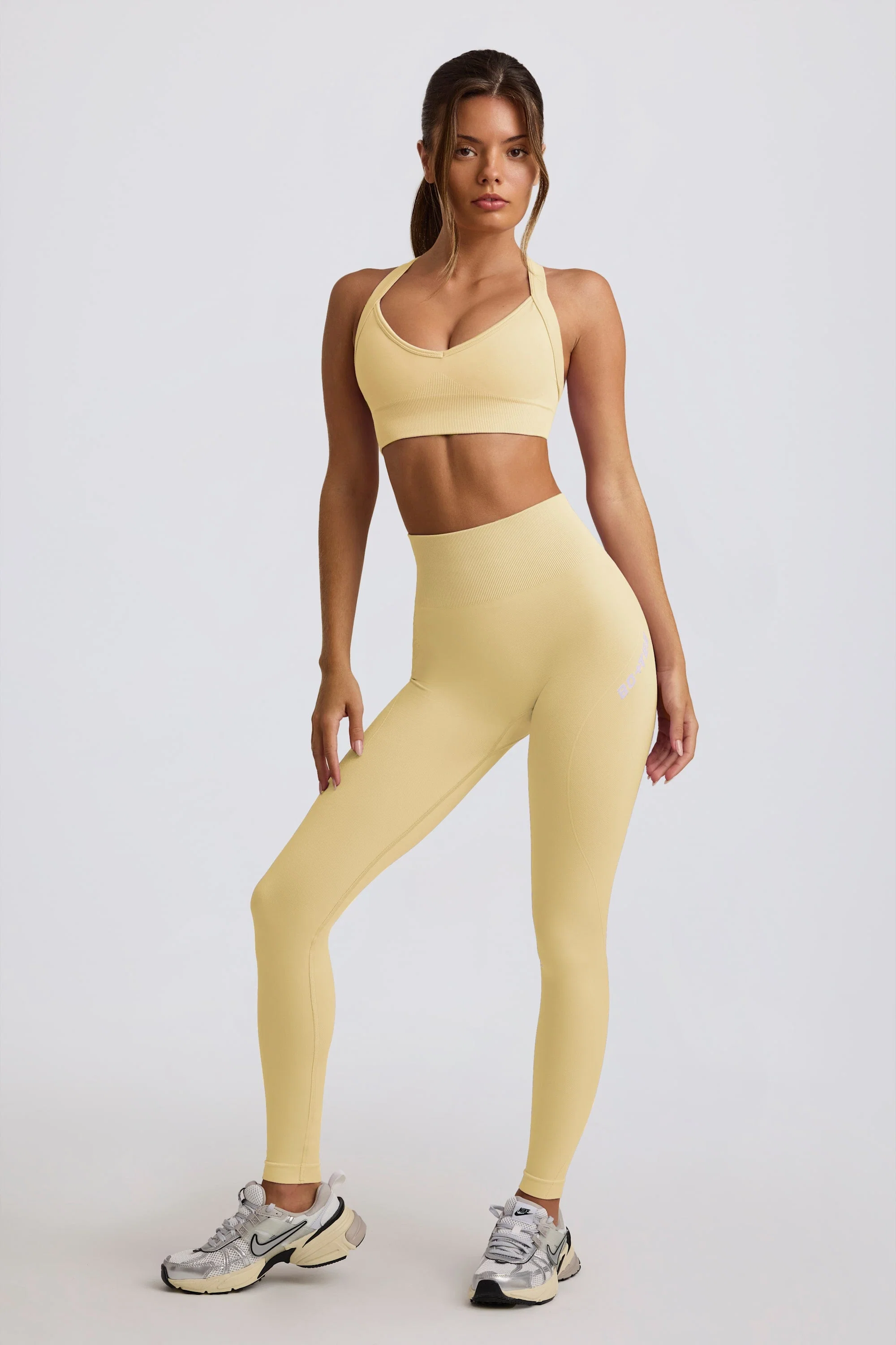 Fashionable Super Sculpt Seamless High-Waist Leggings in Butter Recyclable