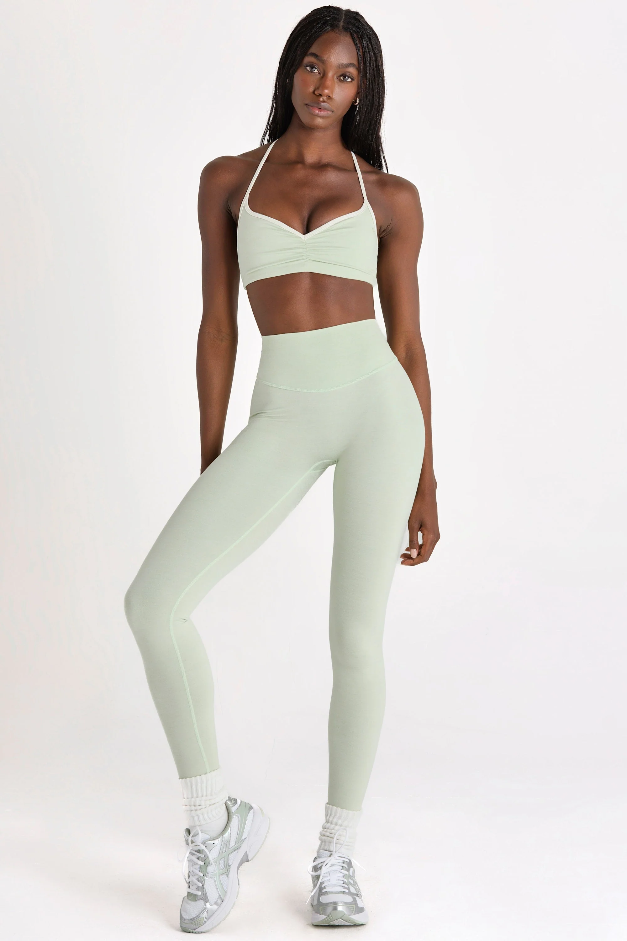 Lightweight Soft Active Full-Length Leggings in Pistachio Specialty