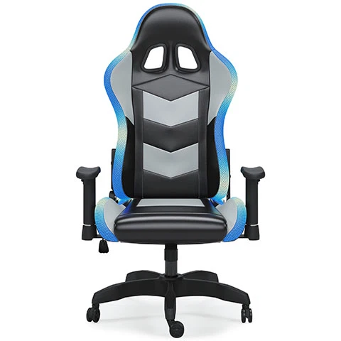Next-Generation Lynxtyn Home Office Swivel Chair – black blue Luxury