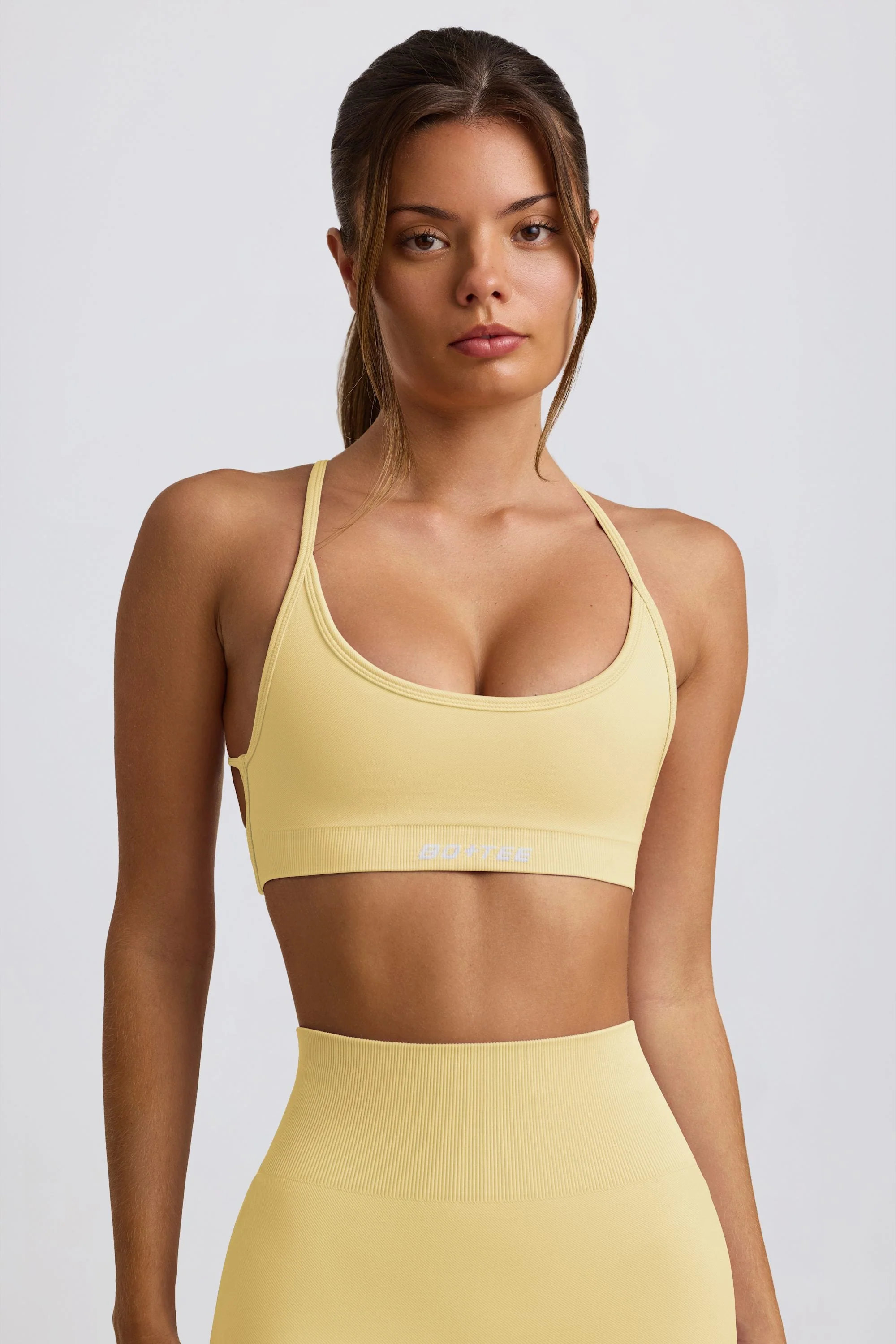 Superior Super Sculpt Seamless Backless Sports Bra in Butter User-Friendly