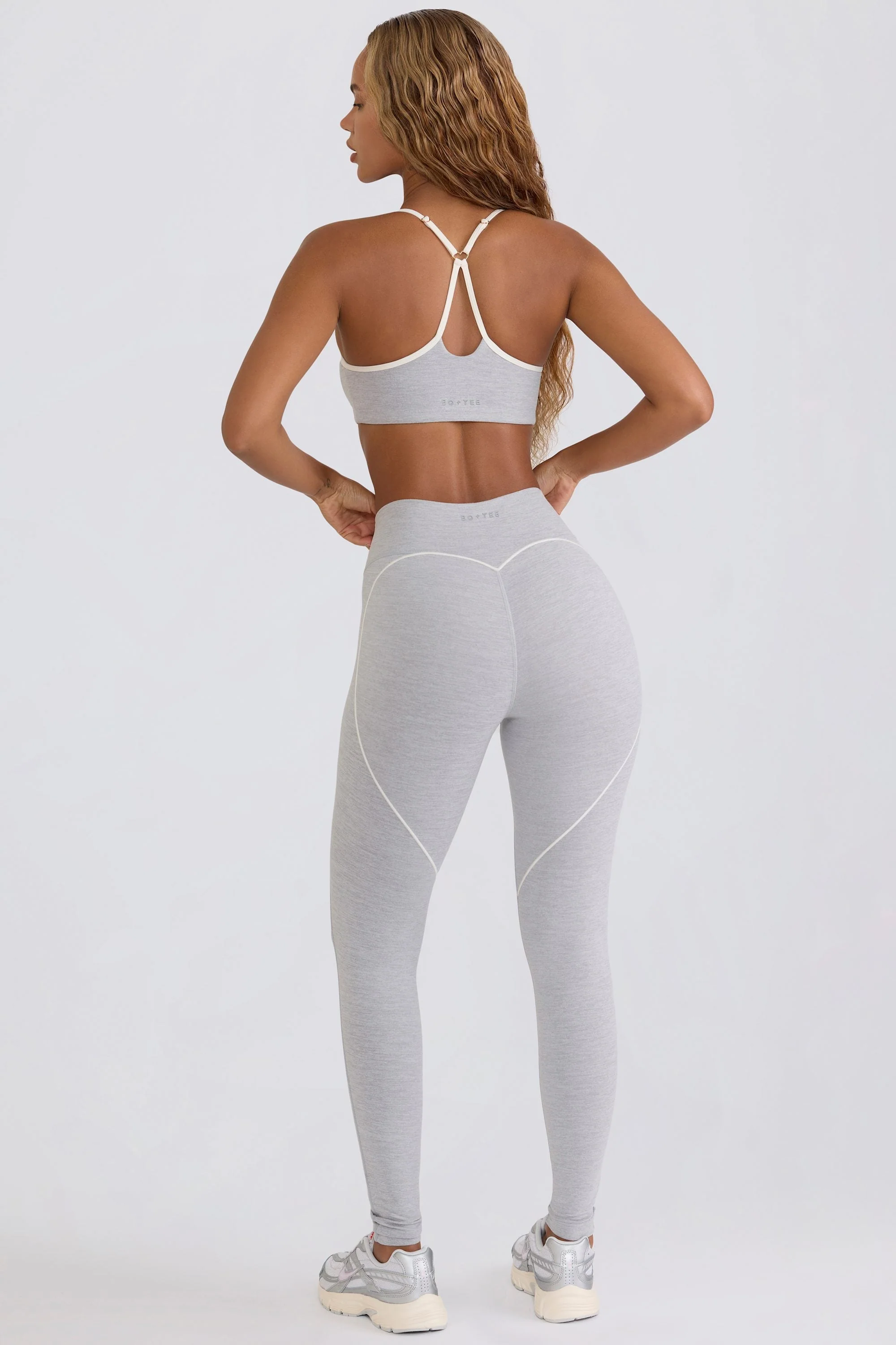 Soft Active Mid-Rise Leggings in Grey Lightweight