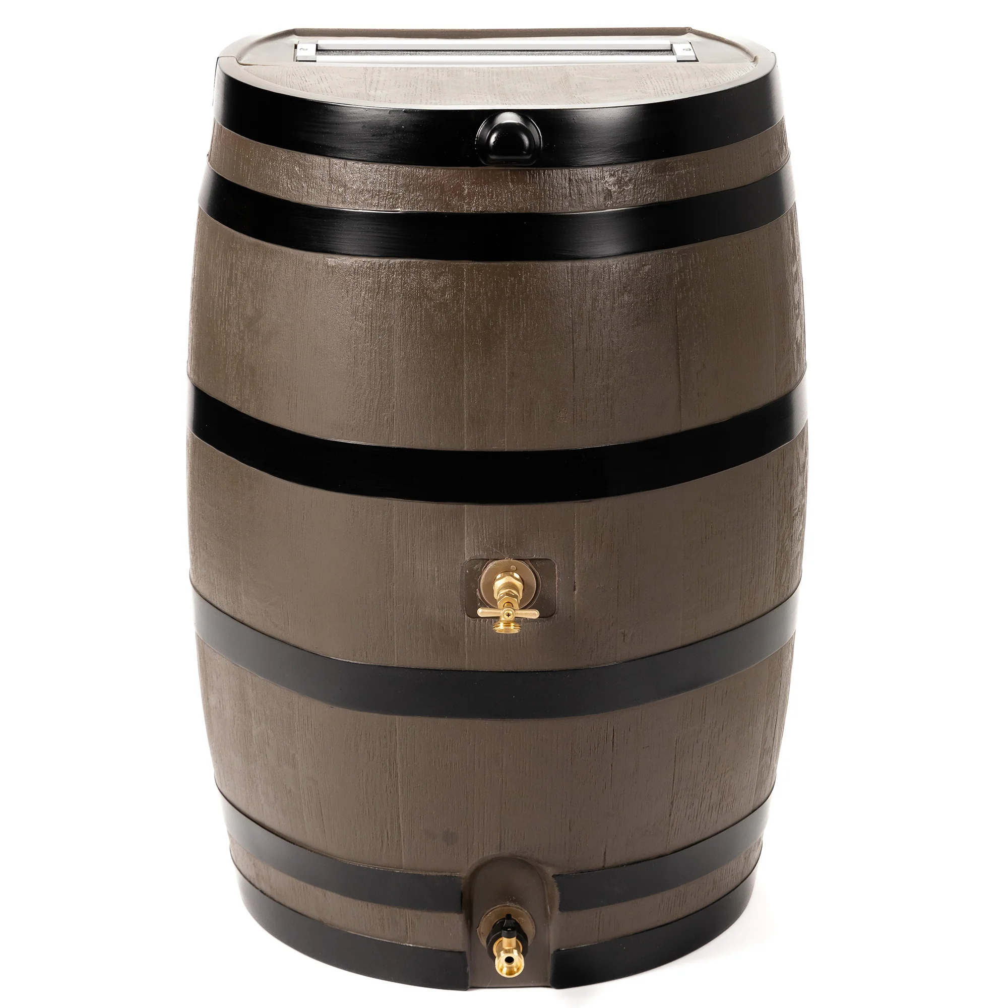 High-Performance 50 Gallon Flat Back Dual Spigot Rain Barrel American ExpressApple PayDiners ClubDiscoverGoogle PayMastercardShop PayVisa Practical