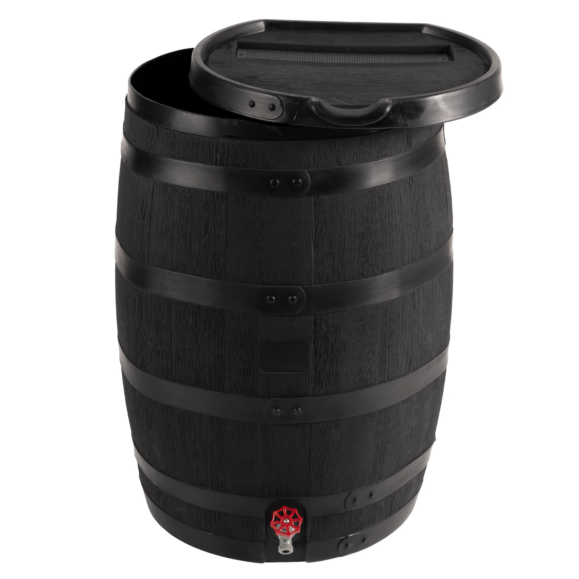 Crafted 55 Gallon Premium Eco Flat Back Rain Barrel with Removable Lid American ExpressApple PayDiners ClubDiscoverGoogle PayMastercardShop PayVisa Soft