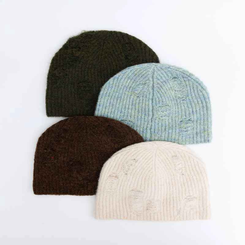 Original Design Rugged Knit Beanie Green