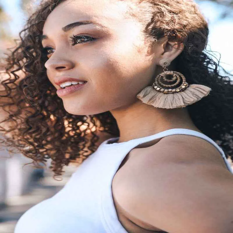 Verified Drop Fan Earrings Proven