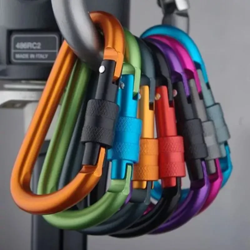 Efficient 5PCS Aluminium Alloy Carabiner Clip Set for Outdoor and Daily Use Advanced
