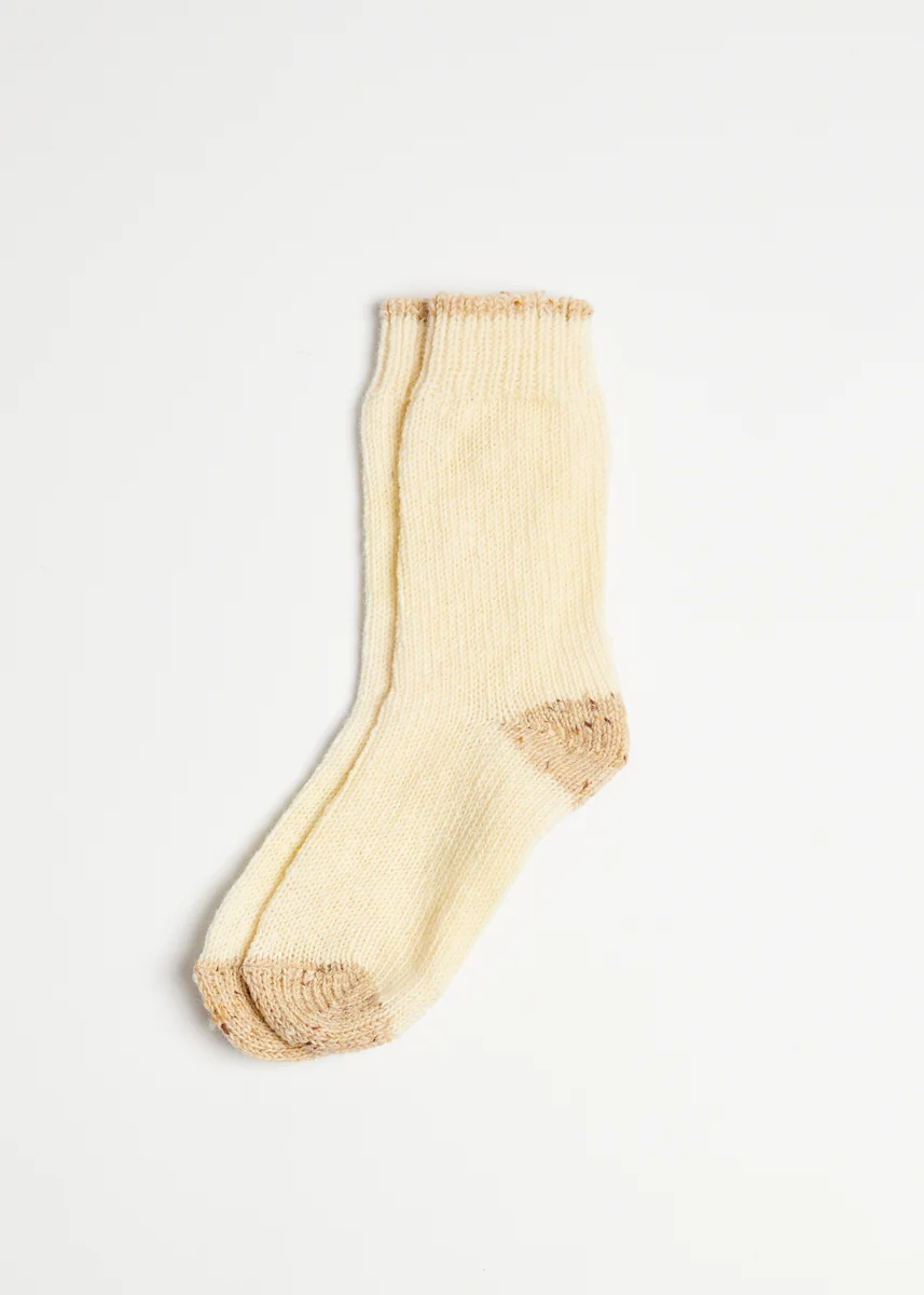 Fine Foxford Women’s Walking Socks Ecru Enhanced