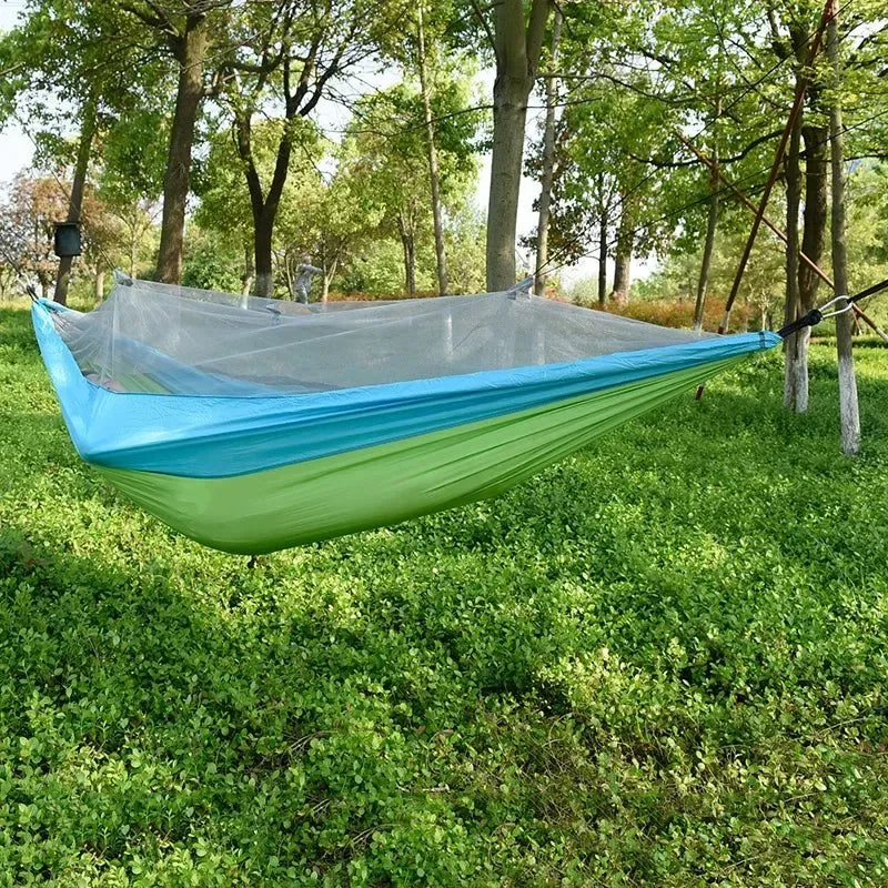 Professional Double Anti-Mosquito Hammock – Durable 2-Person Sleeping Hammock with Mosquito Net for Outdoor Camping and Leisure Trendy