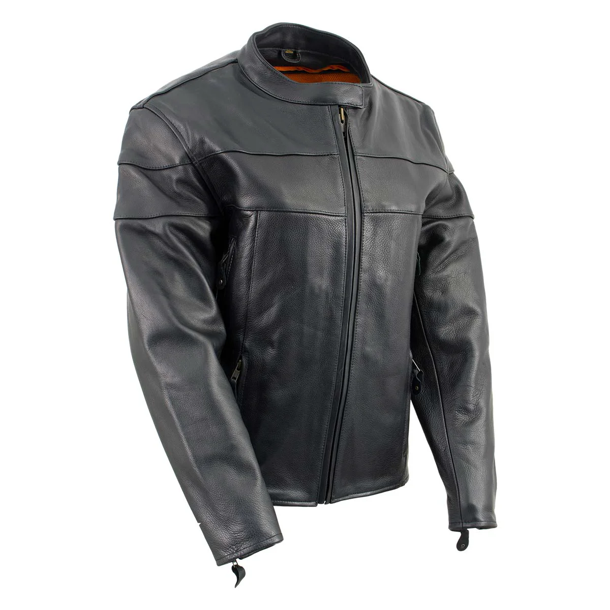 Quality Milwaukee Leather XS7083 Women’s Black Euro Racing Vented Leather Jacket with Side Stretch Convenient
