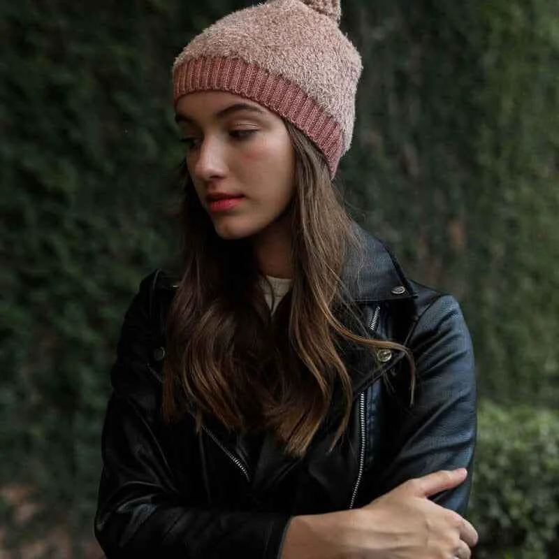 Verified Fuzzy Pom Beanie Lightweight