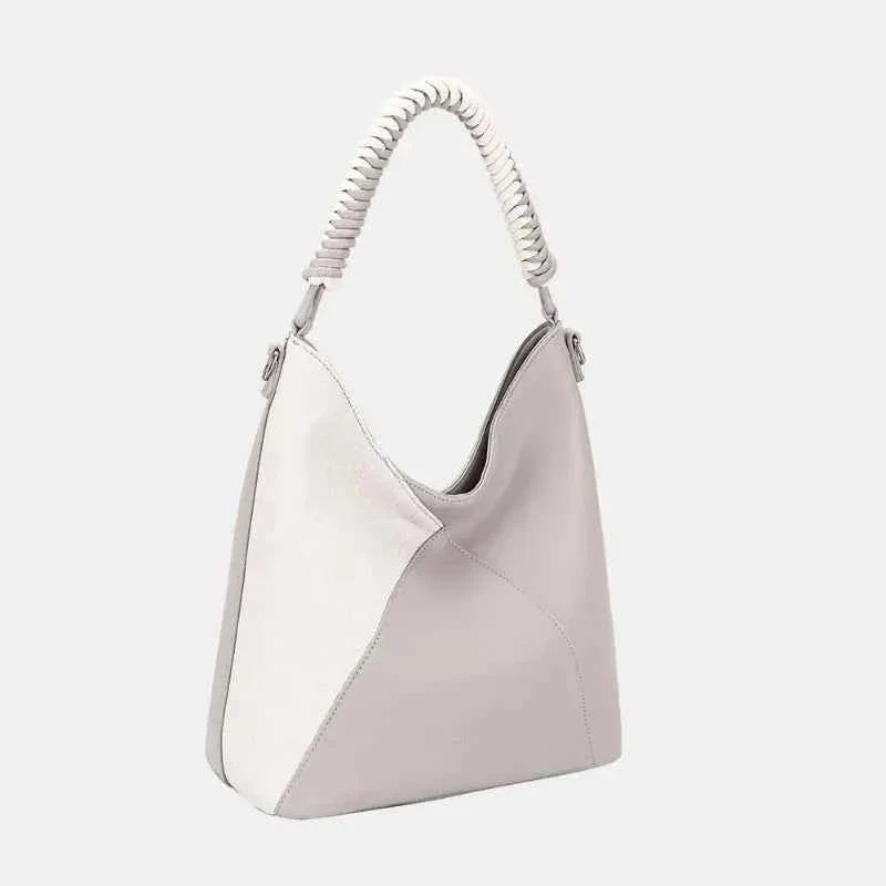 Official Woven PU Handbag Detailed
