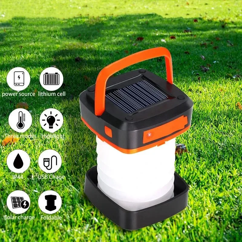 Consistent Foldable Solar LED Camping Lantern – Waterproof Rechargeable Power Bank Portable Flashlight Solar Light Outdoor Foldable Waterproof Camping Lantern Led Light Rechargeable Power Bank Portable Flashlight Led Solar Lamp Trusted
