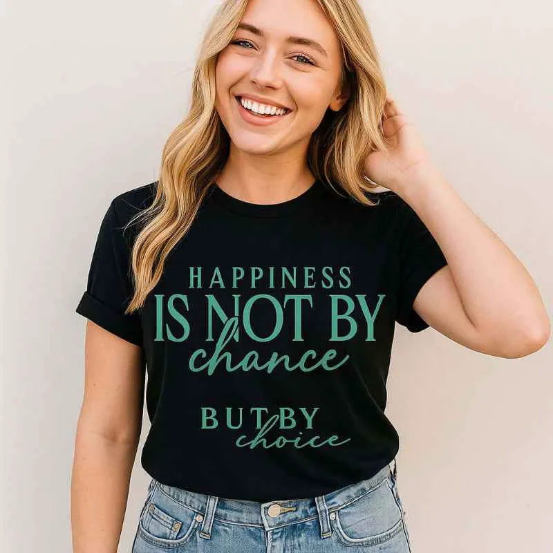 Healthy Intentional Happiness Tee Crafted