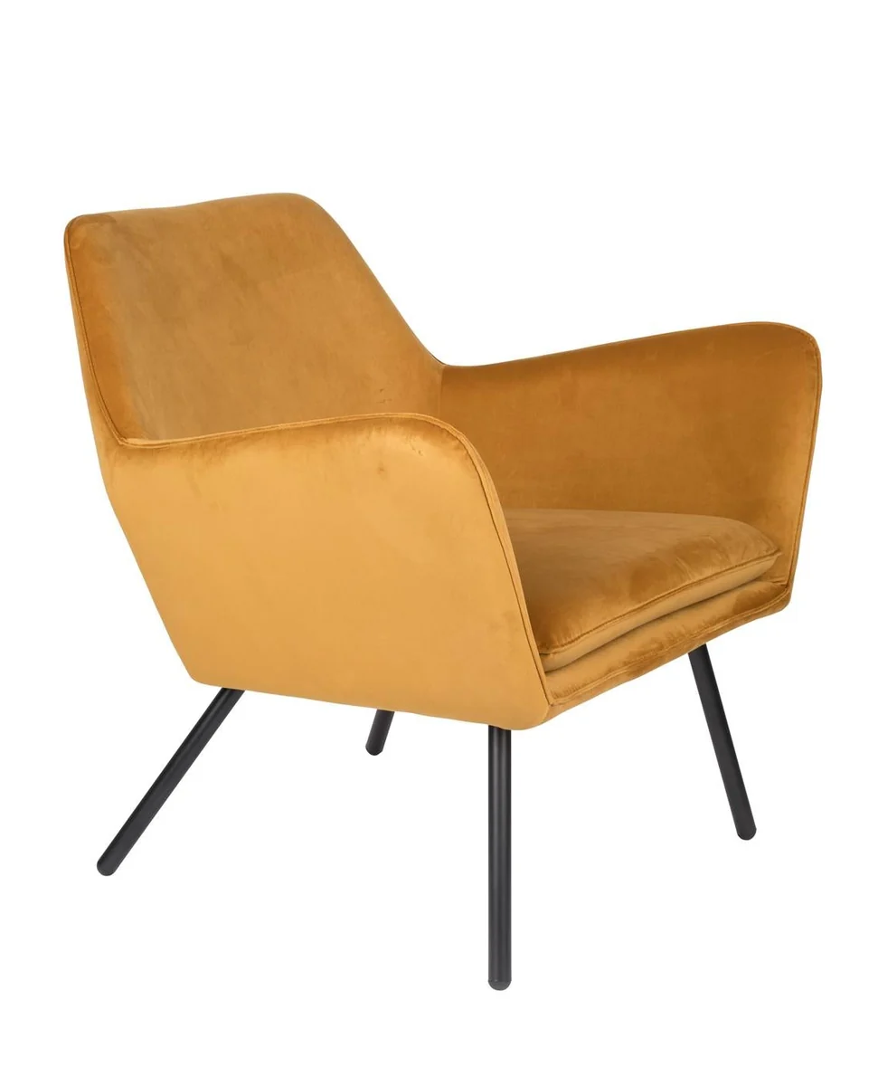 Versatile Lounge Chair Bon- Velvet Gold Long-Lasting