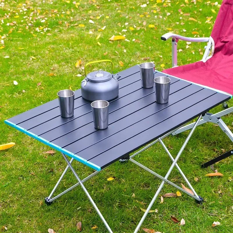 Easy-to-Use Ultralight Portable Folding Camping Table – High Strength Aluminum Alloy Outdoor Dinner Desk for Garden Party Picnic Smart