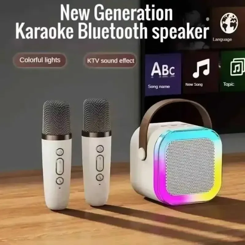 Certified K12 Portable Bluetooth Machine – PA Speaker System with Dual Wireless Microphones Soft