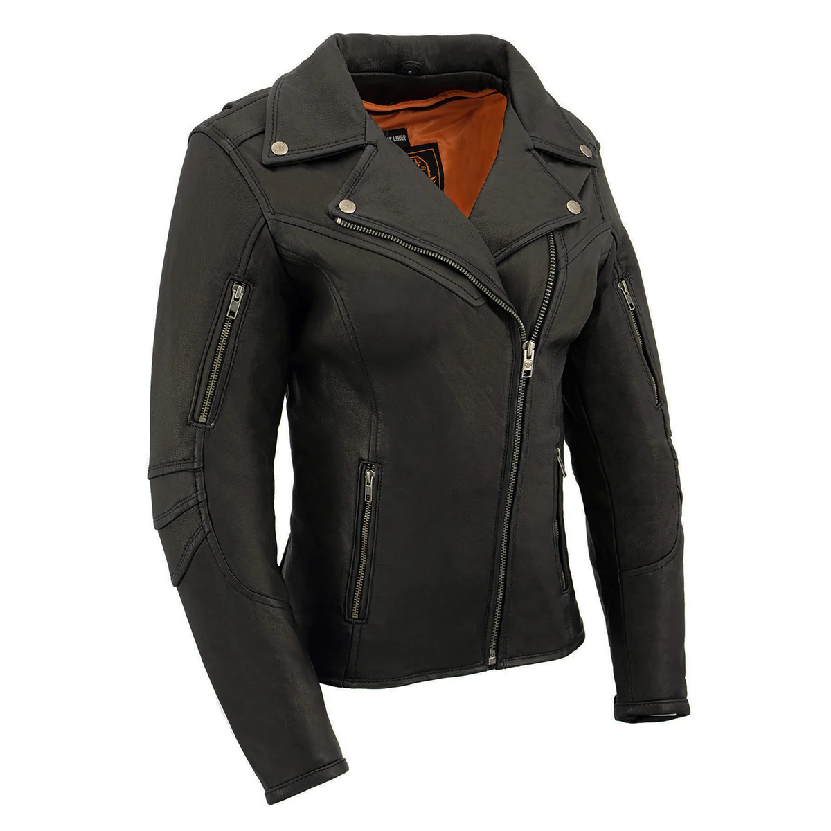 Optimized Milwaukee Leather MLL2581 Women’s Black ‘Classic’ Leather Lightweight Long Length Vented Jacket Luxury