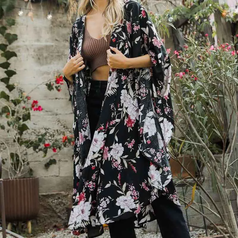 Top-Quality Floral Kimono Jacket Verified
