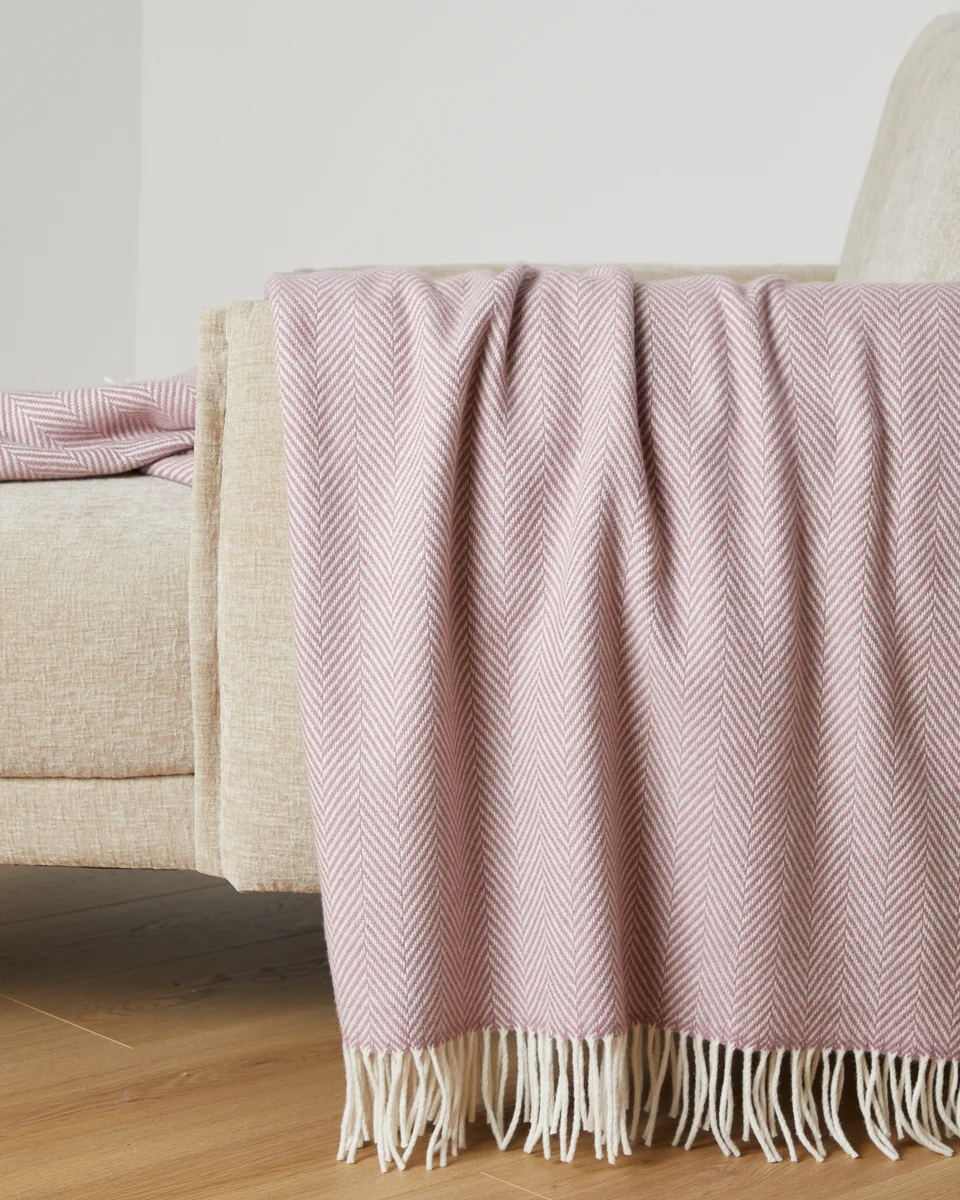 Quality Foxford Maeve Cashmere and Lambswool Throw Reliable