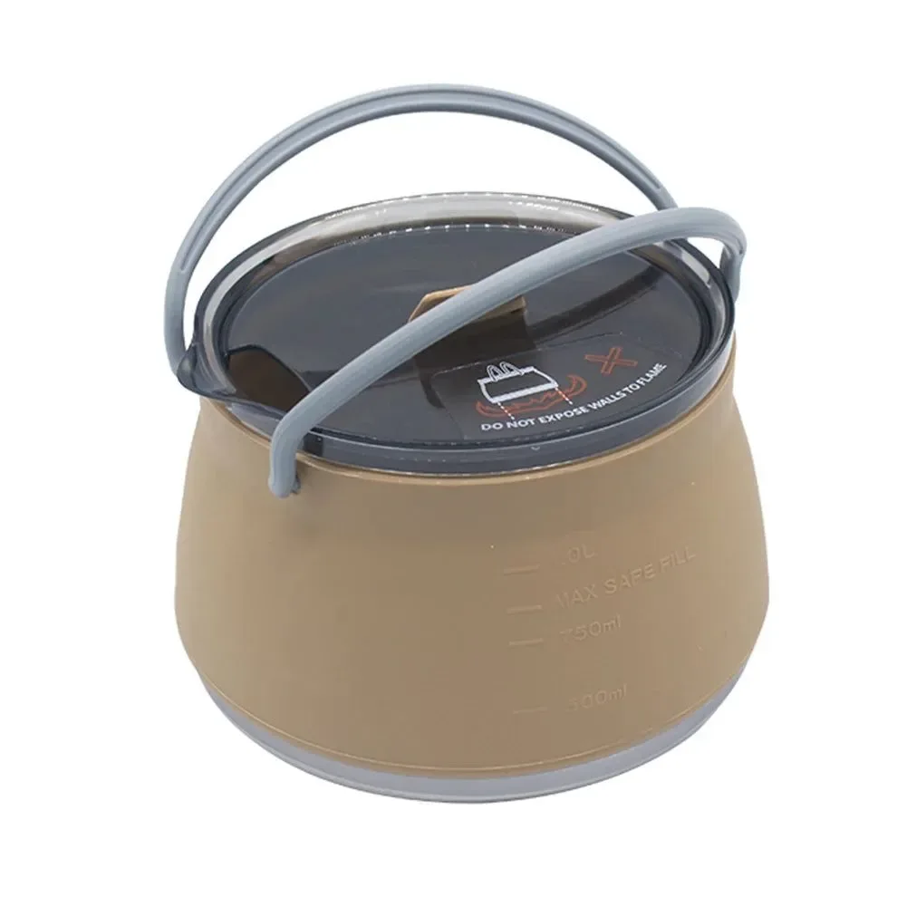Effective Silicone Folding Kettle – Portable Collapsible Mini Boiling Pot for Coffee and Tea Original Design