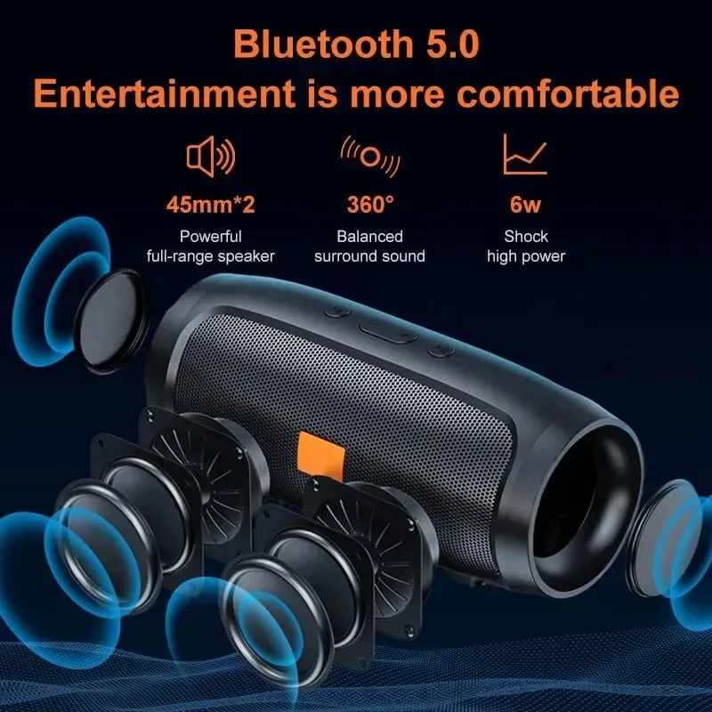 Premium Wireless Portable TWS Bluetooth Dual Speaker – Stereo Subwoofer with Music Playback FM Radio and TF Card Support Top-Quality