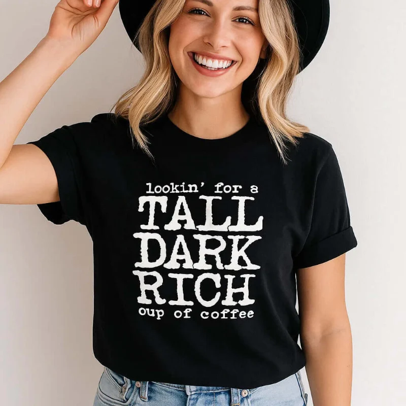 Optimized Tall Dark Coffee Tee Refined