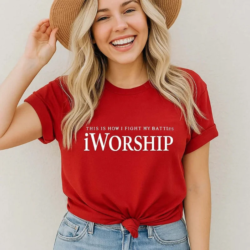 Efficient Battle Worship Tee Powerful