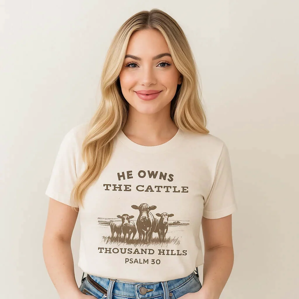 Fine Crafted Cattle Owner Tee Reusable