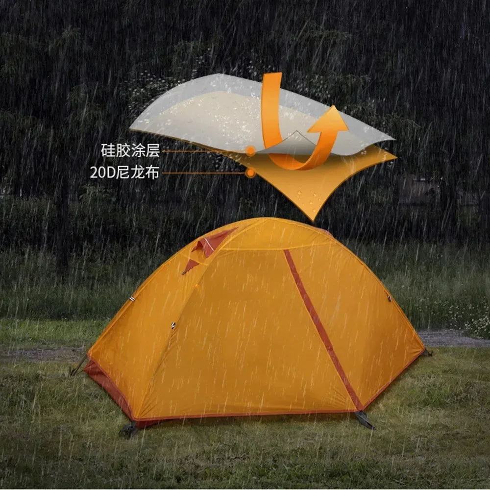 Verified 1-Person Ultralight Camping Tent – Double Layer Waterproof with Floor Mat Eco-Friendly