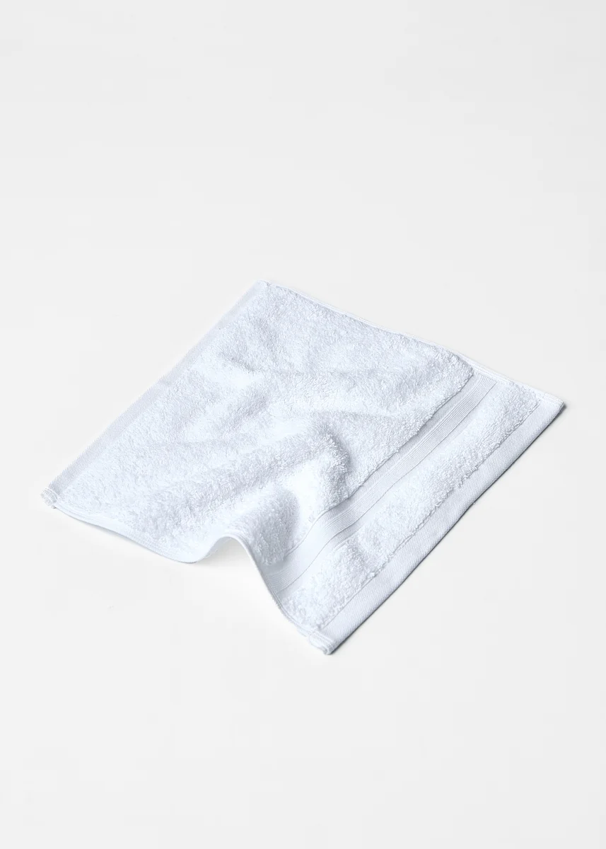 Excellent Foxford Luxury Cotton Face Towel – White Refined