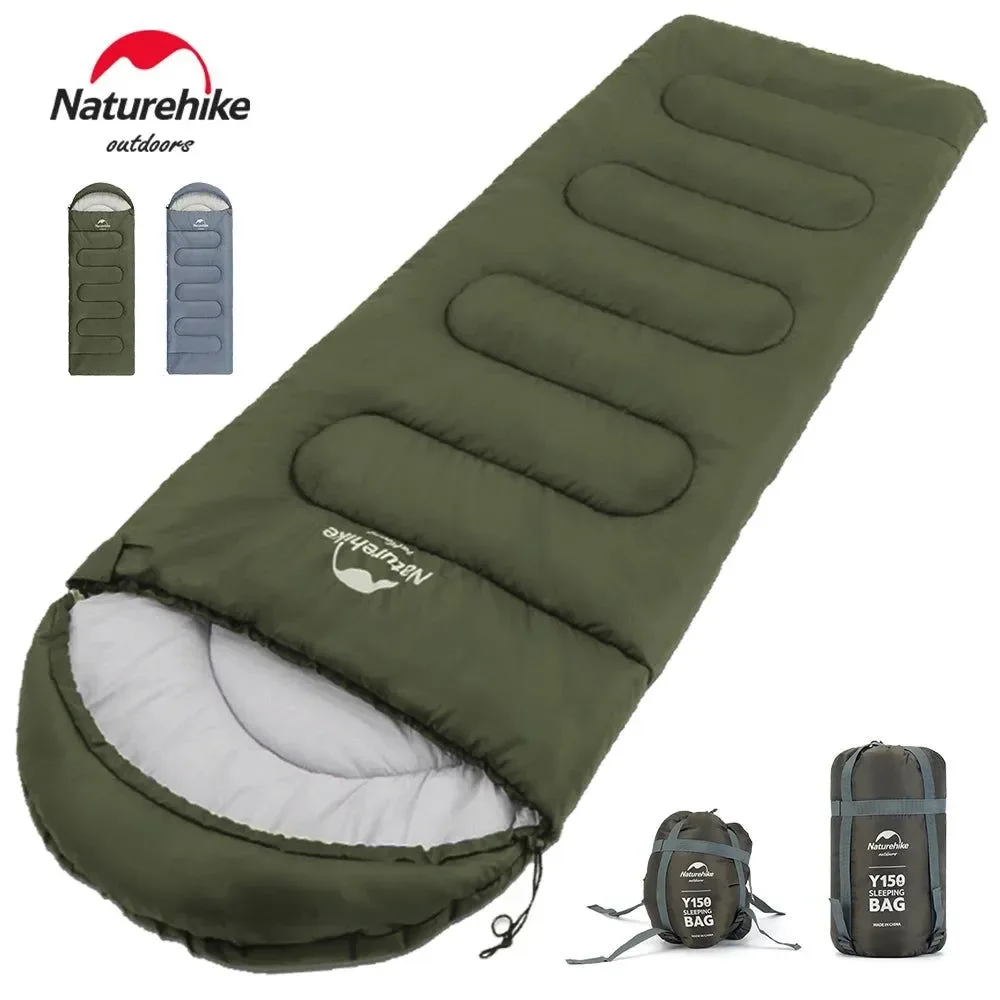Functional Naturehike Y150 Ultralight Cotton Sleeping Bag – 3-Season Splicing Camping Bag Fine