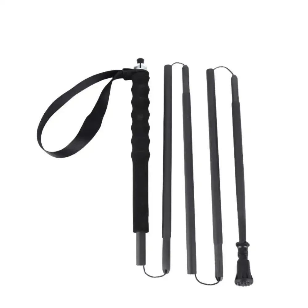 Trusted Ultra-Light 115g Carbon Folding Trekking Pole Collapsible Hiking Stick for Mountain Climbing Reusable