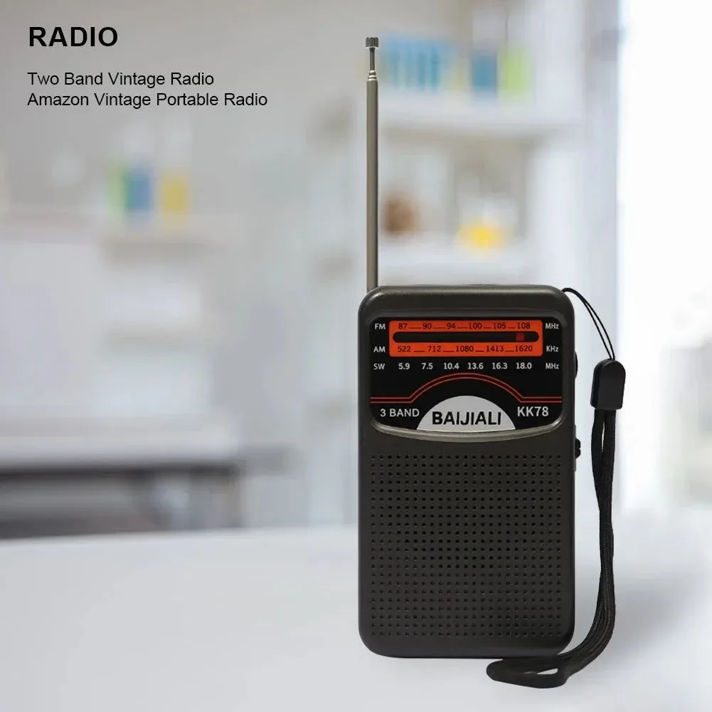 Proven Portable Dual Band Digital Radio – SW AM FM with Built-In Speaker and Telescopic Antenna for Indoor and Outdoor Emergency Use Effective