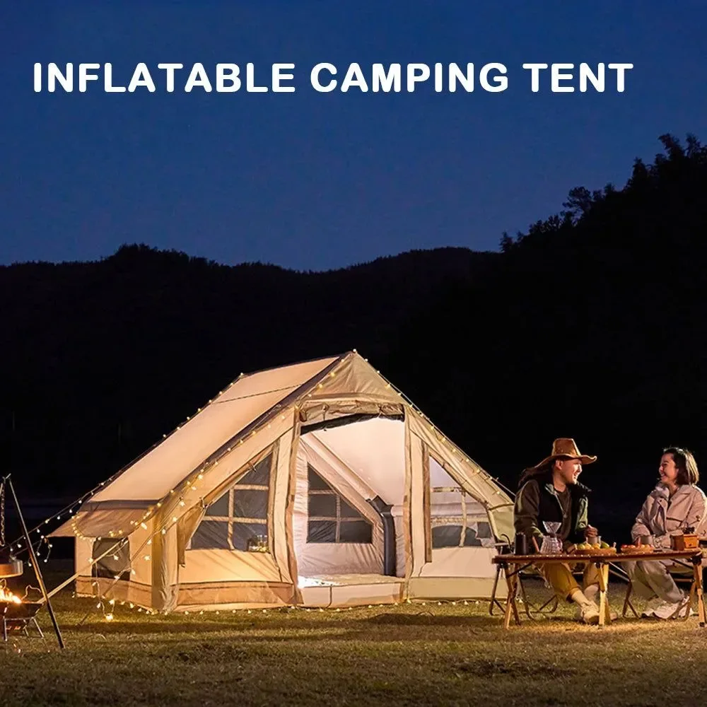 Specialty 10 Person Large Waterproof Inflatable Family Tent – Hiking Camping Beach Backpacking Advanced