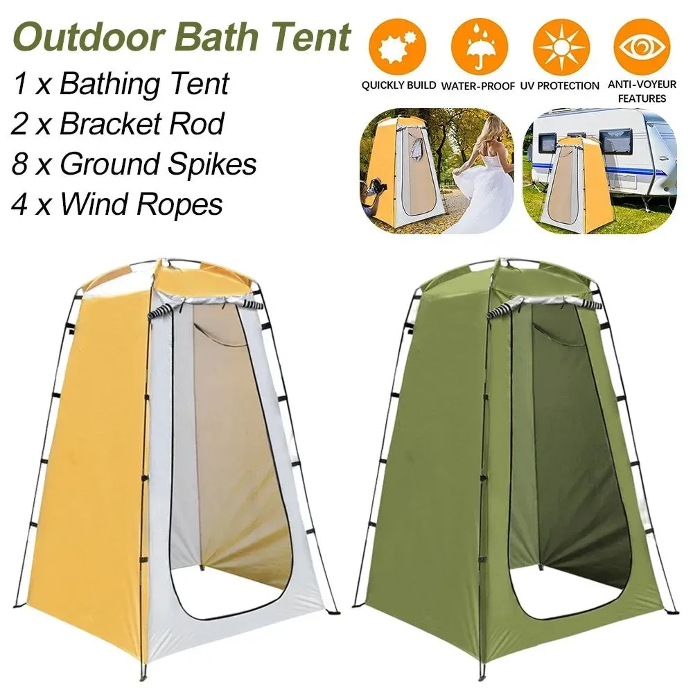 Trendy Outdoor Privacy Shower Tent – Waterproof Changing Room Shelter for Camping Hiking Mobile Toilet Beach Privacy Sustainable