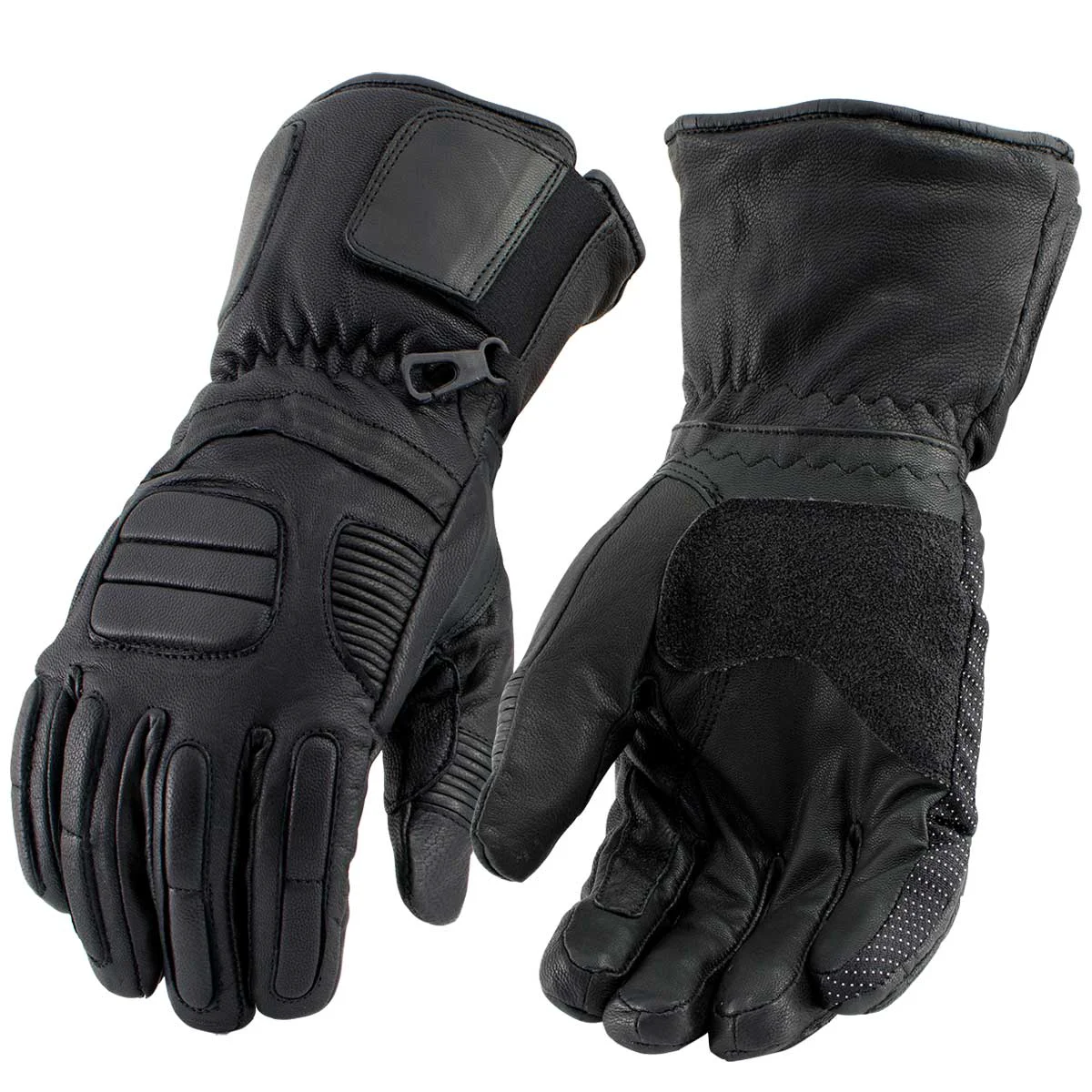 Long-Lasting Milwaukee Leather SH752 Men’s Black Breathable Gauntlet Leather Gloves Carefully Designed