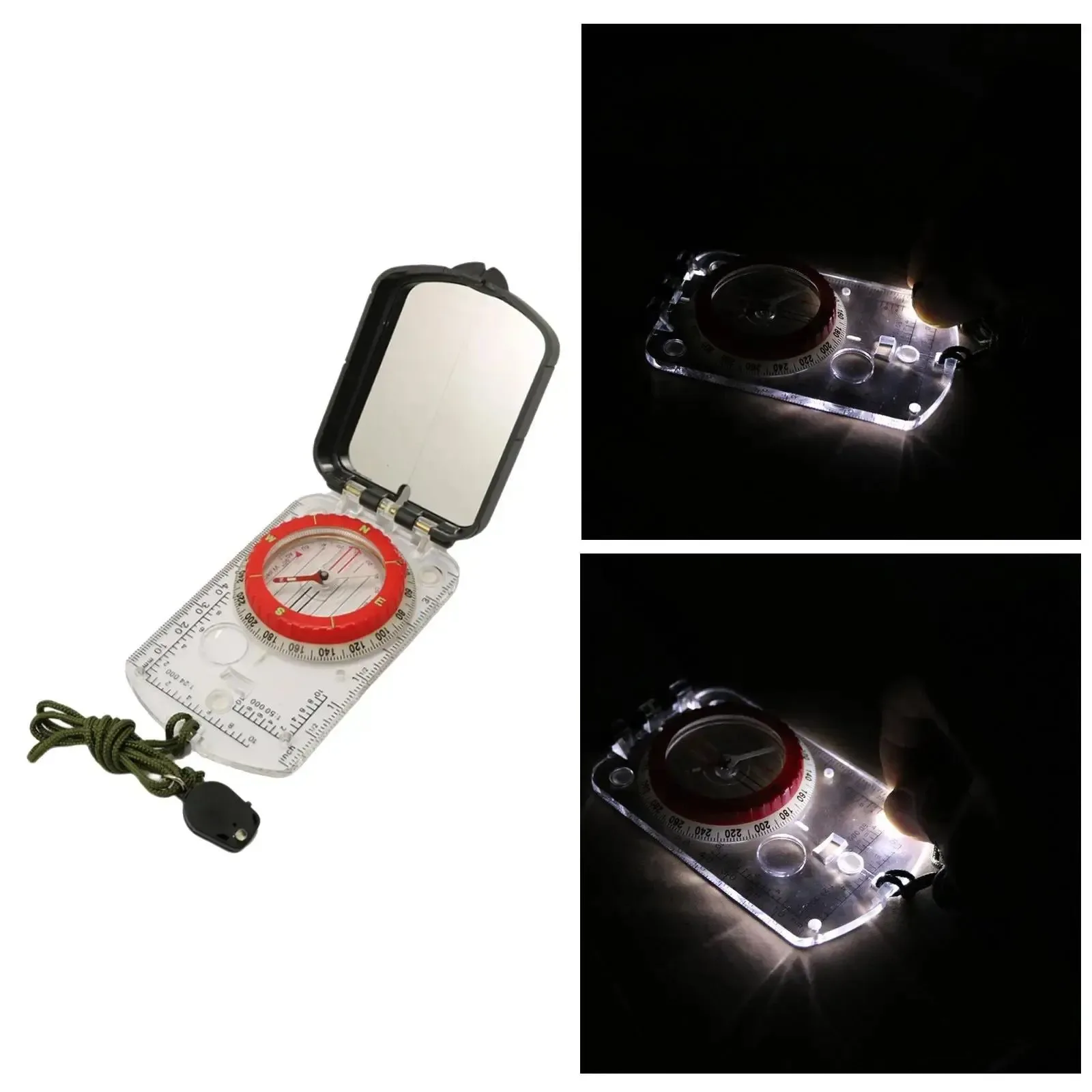 Smart Compass Magnifier Multifunctional Map Ruler Clinometer – Outdoor Boating Navigation Tool Healthy