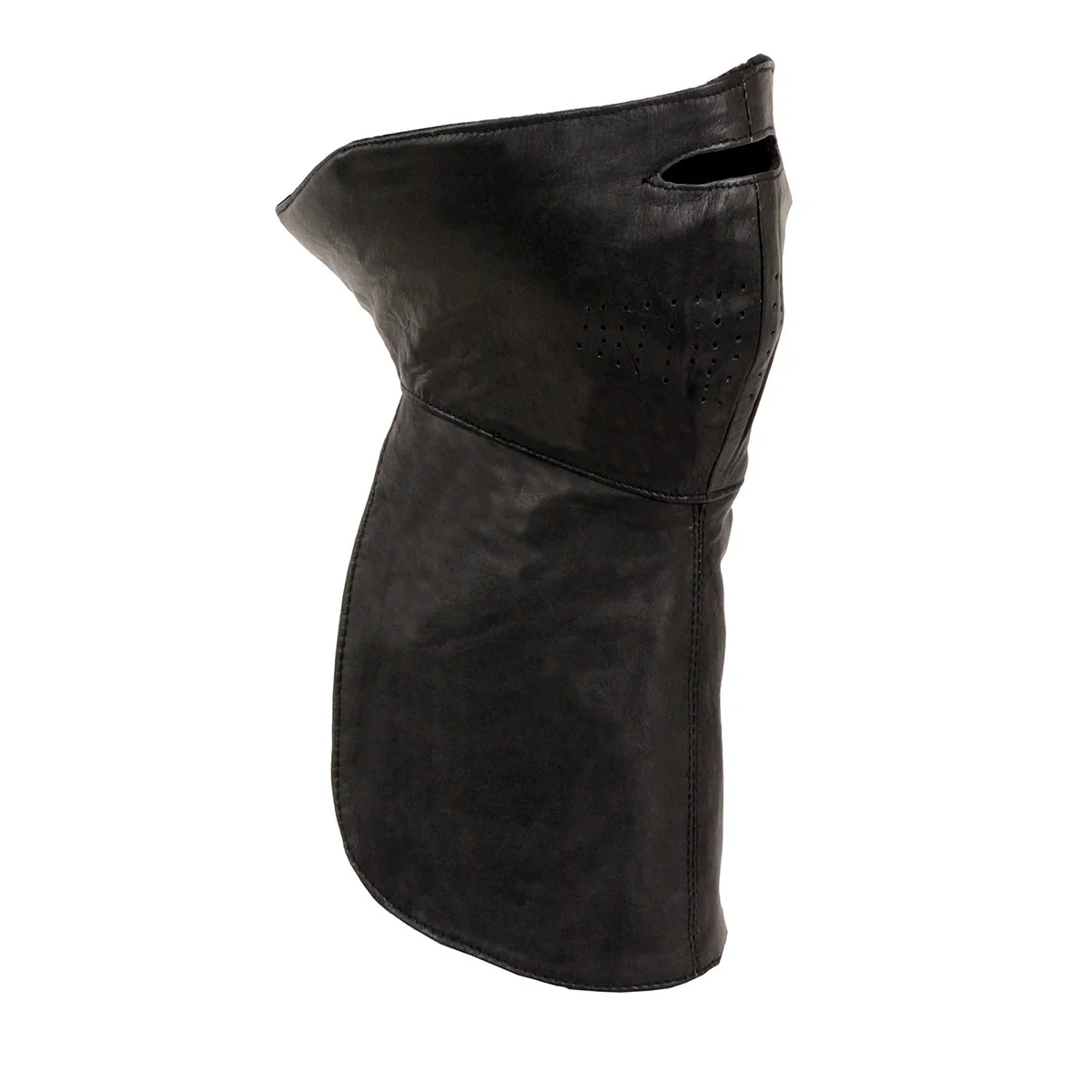 Trendy Milwaukee Leather SH167 Unisex Premium Leather Face and Neck Warmer with Adjustable Straps Fast