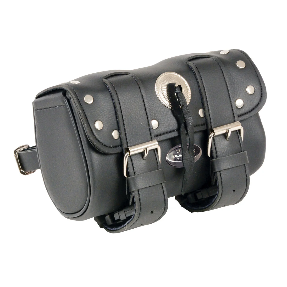 Efficient Milwaukee Performance SH62605 Black Small PVC Double Strap Tool Bag with Concho and Rivets Fashionable