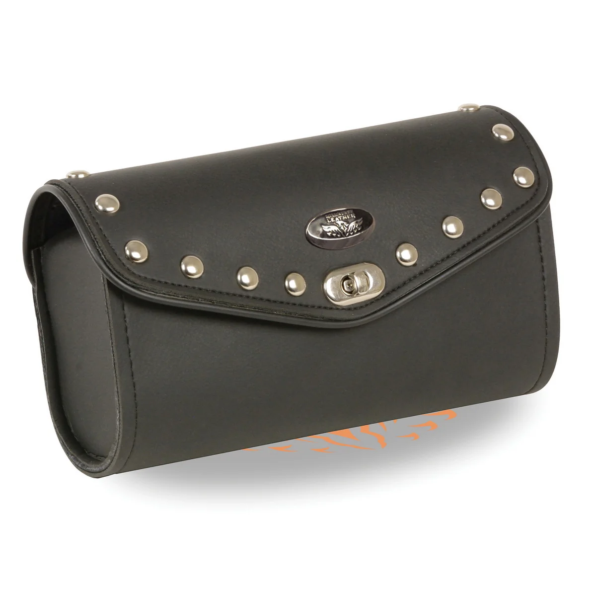 Elite Milwaukee Performance SH49901 Black PVC Large Studded Windshield Bag with Turn Clasp Organic