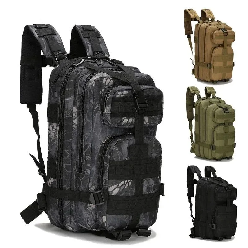 Stylish 20-30L Camo Tactical Backpack – Waterproof Nylon Trekking Fishing and Hunting Bag for Outdoor Sports Soft