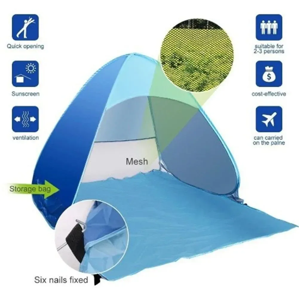 Sustainable Beach Tent UV 50 Automatically Popping Outdoor Tent Dependable