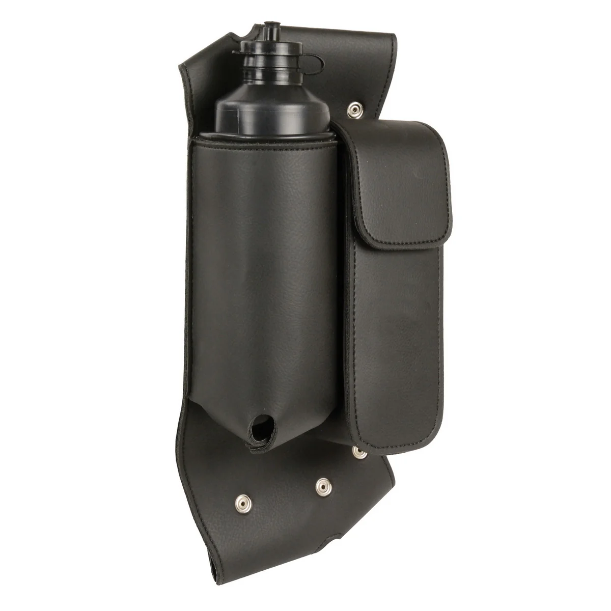 World-Class Milwaukee Leather SH591RT Black LRight Side Crash Bar Bag with Water Bottle Holder Responsible