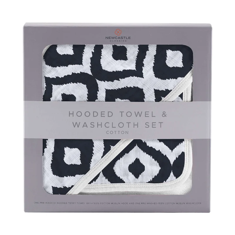 Stylish Moroccan Blue Towel Set Breathable