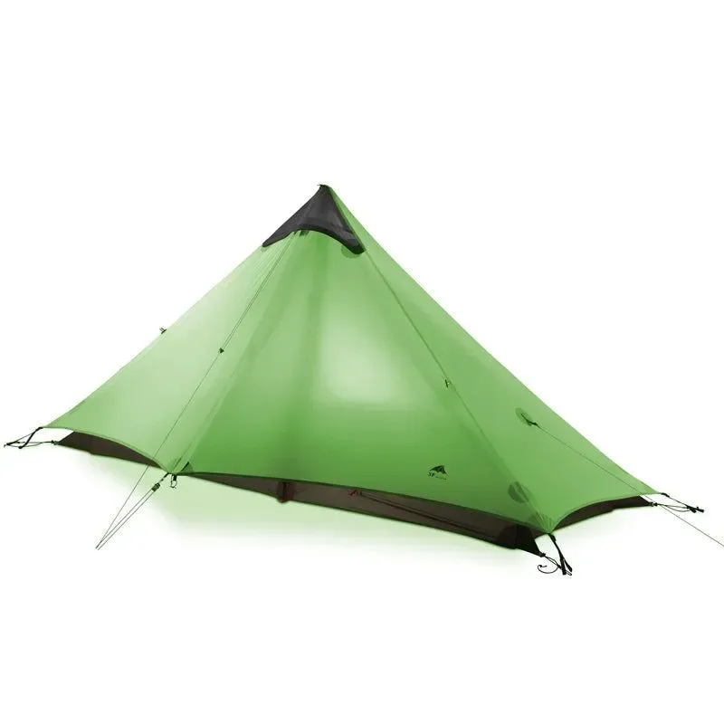 Organic 3F UL GEAR Lanshan 1 Single Person 3 Season Rodless Tent Ultralight Camping Shelter User-Friendly