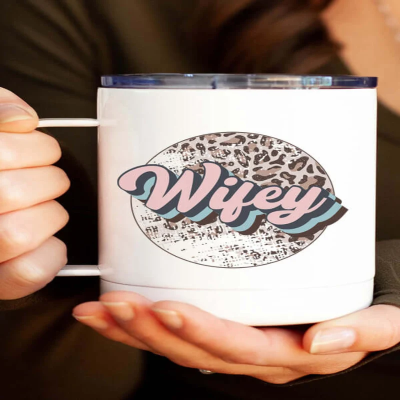 Luxury Wifey Leopard Coffee Cup Consistent