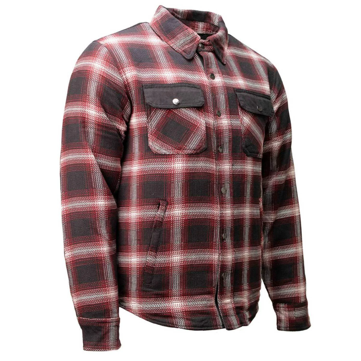 High-Grade Milwaukee Leather Men s Grim Stone Heavy Duty Plaid Mechanic Flannel Shirt Jacket – Warmed Lined – MPM1637 Professional