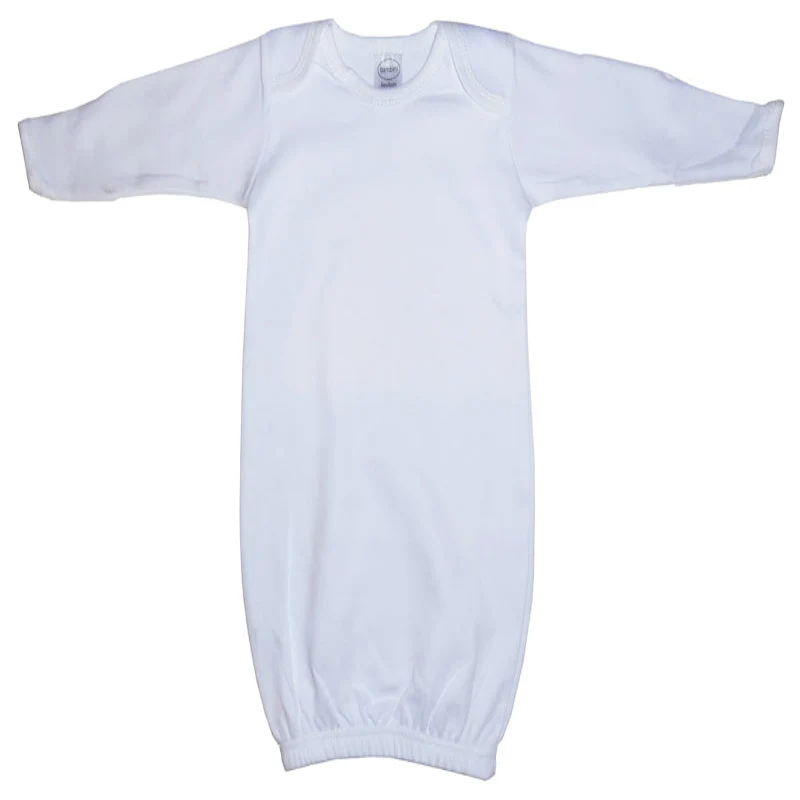 Breathable Infant White Gown Elegant