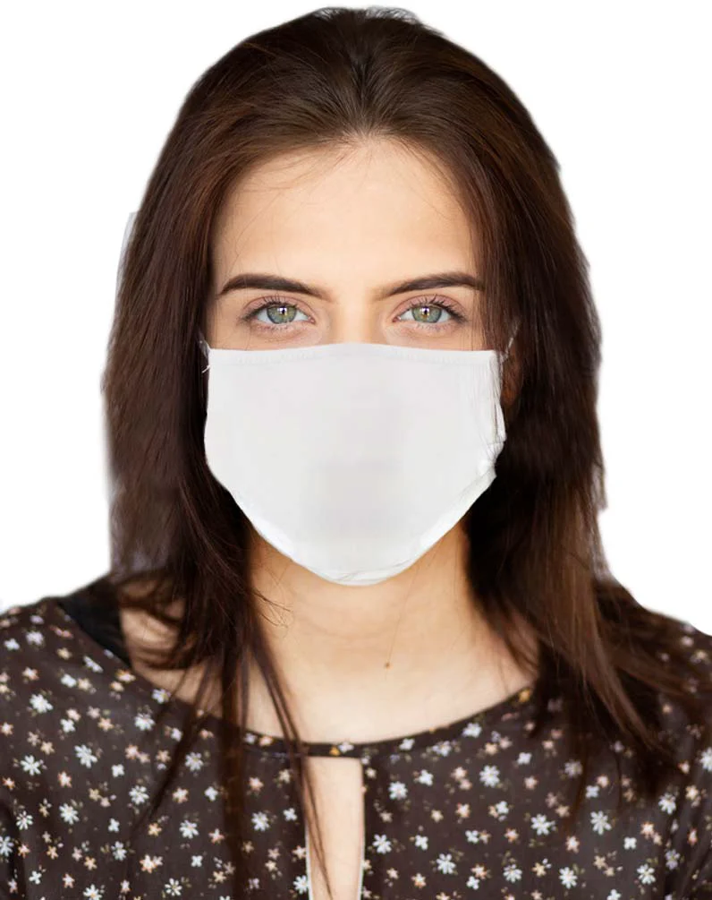 Durable Milwaukee Leather MP7924FM ‘Solid White’ 100 Cotton Protective Face Mask with Optional Filter Pocket Selected